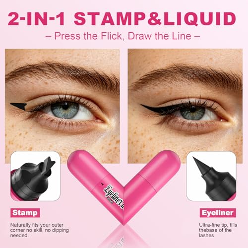 Winged Eyeliner Stamp Pen - Waterproof Cat Eye Makeup Tool