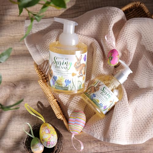 ROMIIE ZOI Mini Liquid Hand Soap for Easter Gift Basket- Spring Bunny Vintage Style - Infused with Garden Bunny Aroma - 260 ML / 8.7 FL OZ