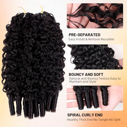Burmese Curly Crochet Human Hair 16 Inch 120g 15A