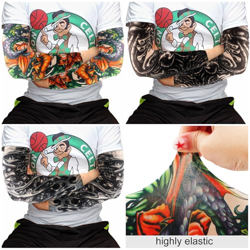 YARIEW Tattoo Sleeves for Men - 12 Pack Cooling Arm Covers