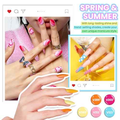 VANREESA Gel Nail Polish Kit with U V Light and Nail Drill Kit 65 Pcs Gel Polish Nail Set 35 All Season Colors Nail Polish Set Base Coat & 4 Effects Top Coat Complete Nail Kit Gifts for Women