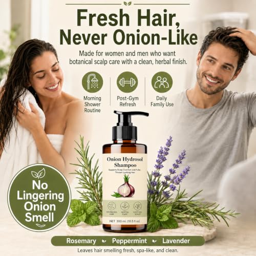Onion Hydrosol Shampoo for Hair Growth & Fuller-Looking Hair