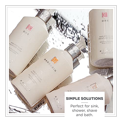 Zents Hand & Body Wash (Earth Fragrance) | Hydrating Anti-Aging Cleanser with Organic Shea Butter & Aloe for Dry Skin | Gentle & Nourishing | 10 fl oz