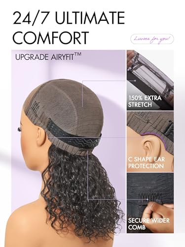LUVME HAIR All-Day Comfort™ Water Wave 5X5 Deep Lace Front Wigs Human