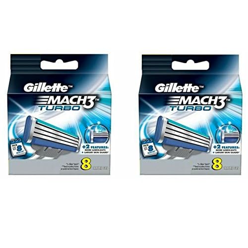 Gillette MACH3 Turbo Refill Cartridges-8 ct, 2 pk