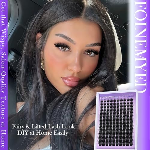 Manga Lash Clusters - Wispy Spiky Eyelash Extensions, 140pcs
