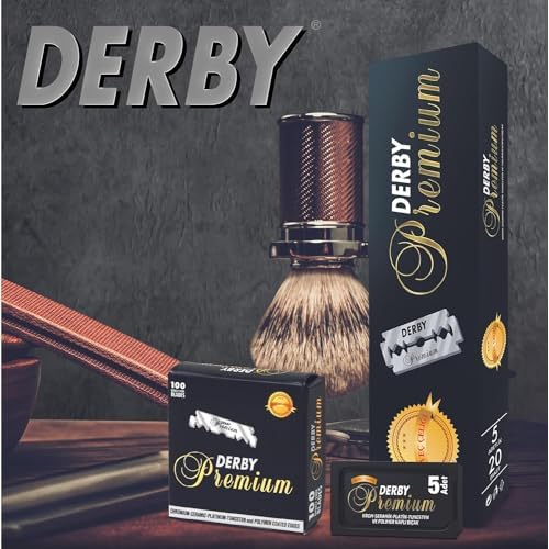 500 "Derby Premium" Single Edge Razor Blades for straight razor