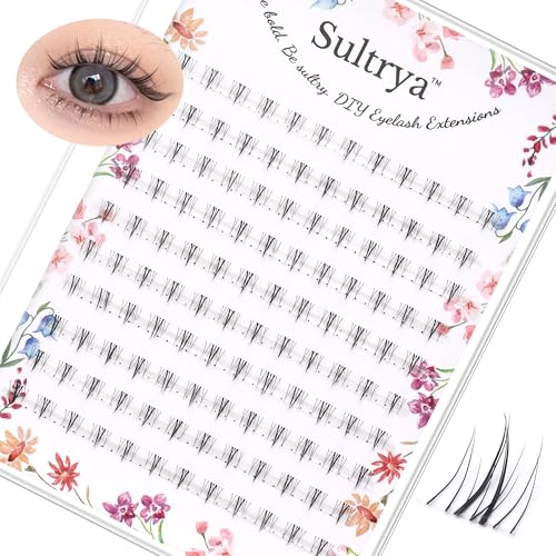 Sultrya 120 PCS Bottom Lash Clusters – 4-6mm Wispy DIY