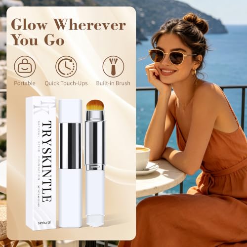 Color-Changing Foundation Stick with Brush - All Skin Tones