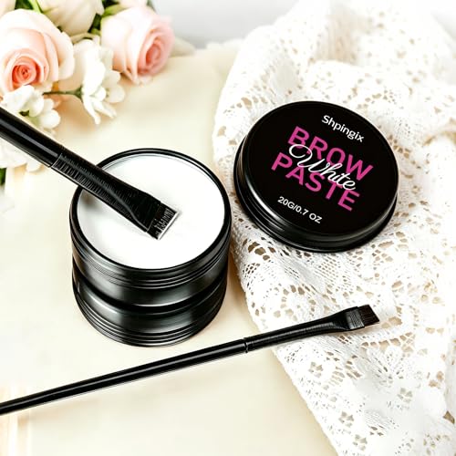 Brow Mapping Paste Kit with 2 Angled Brushes - 20g White