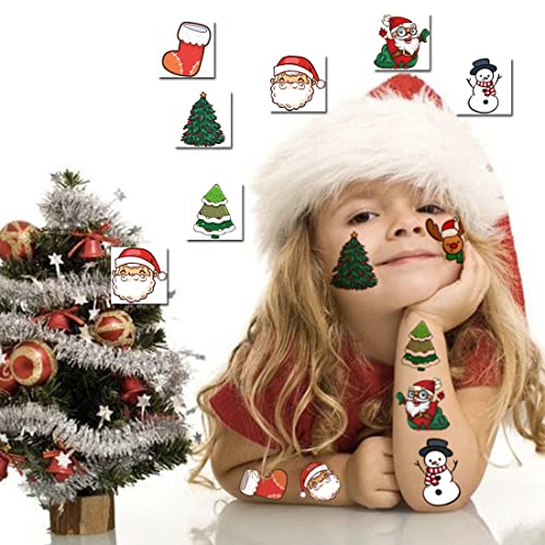 Christmas Temporary Tattoos for Kids, 148 PCS