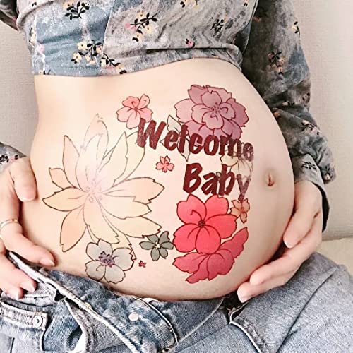 Pregnancy Belly Stickers - Maternity Photo Tattoo Stickers