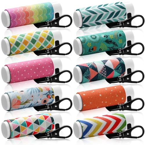 Sureio 10 Pack Lip Balm Holder Keychain Bulk Lip Gloss Keychain Gifts for Women Christmas Nurse