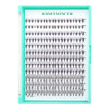 Bodermincer Black/Colored Cluster Lashes 240pcs 20D/40D DIY Eyelash Extension D Curl Long Individual Lashes Mixed Tray Faux Mink Lash Clusters Extensions 8-22mm (7D 8-10-12-14-16mm MIX)