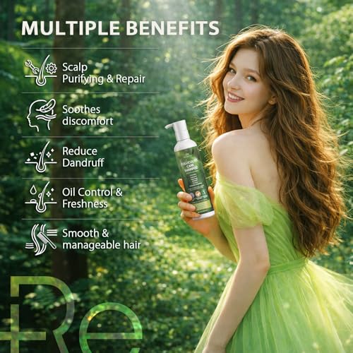 Recuren Plus Folliculitis & Scalp Treatment Shampoo - Anti-Fungal, Soothing, Sulfate-Free