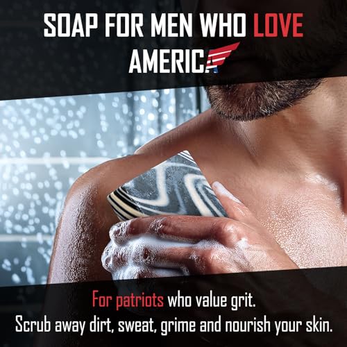 Right Wing Naturals Bar Soap Gift Set for Men | Handcrafted Cold-Pressed | Handmade Organic Soap for Men | Most Popular Flavors | Natural Scented Men¡¯s Bar Soap| Pack of 4 Bars