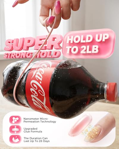 Super Strong Nail Glue for Press On & Acrylic Nails, 10ml