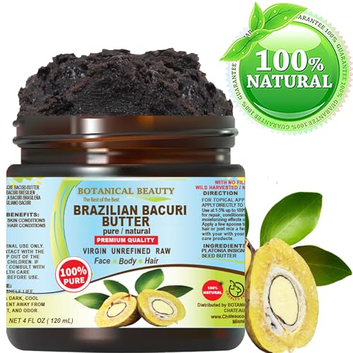 Botanical Beauty Bacuri Butter - 100% Pure Unrefined Skin Moisturizer 4 Fl Oz