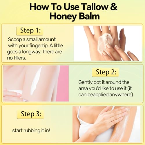 Grass-Fed Tallow & Honey Face Balm – Natural Moisturizer