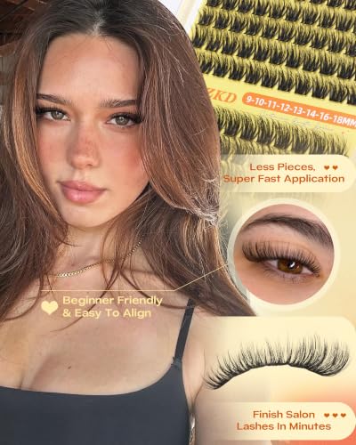 Wispy Lash Clusters 9-18mm D Curl Eyelash Extensions