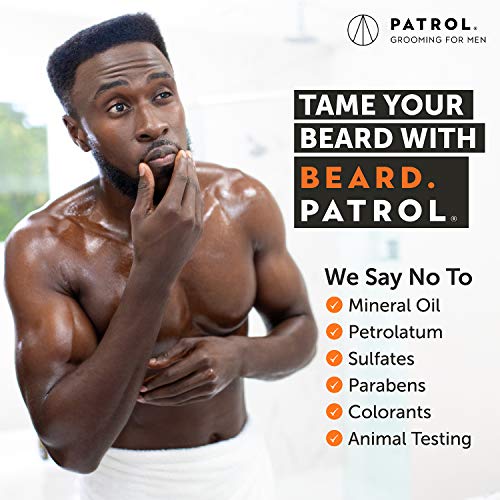 Beard Patrol Beard Wash Cleanser and Conditioner in One Softens With All Natural Oils - Sulfate-Free, Paraben-Free