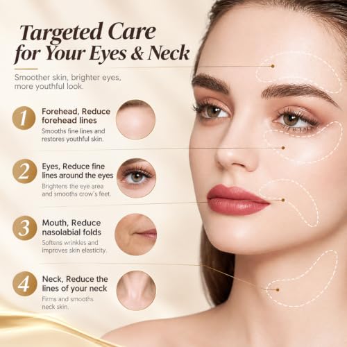 Gold & Collagen Eye & Lip Mask Set for Anti-Aging & Hydration - 30 Pairs