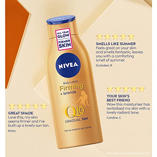 NIVEA Body Q10 Gradual Tan Body Moisturiser Fair to Medium 400ml