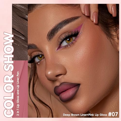Noerrors Dual-End Lip Liner & Gloss Combo Set - 3 Colors