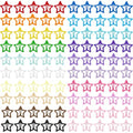 Star Hair Clips 100 Piece Set Metal Snap Barrettes 1.18"