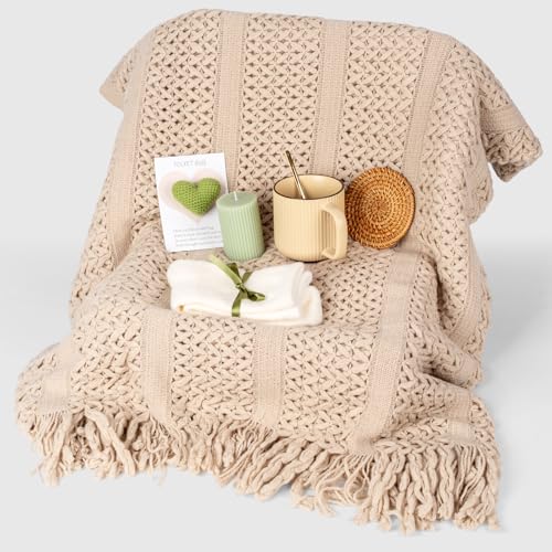 Self Care Gifts for Women Get Well Soon Gifts, Birthday Baskets Care Package for Women, Thinking of You Feel Better Inspirational Basket for Mom Her Friend Sister Wife