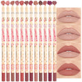 Matte Lip Liner Pencil Set, 8 Colors Waterproof Nude Brown Pink