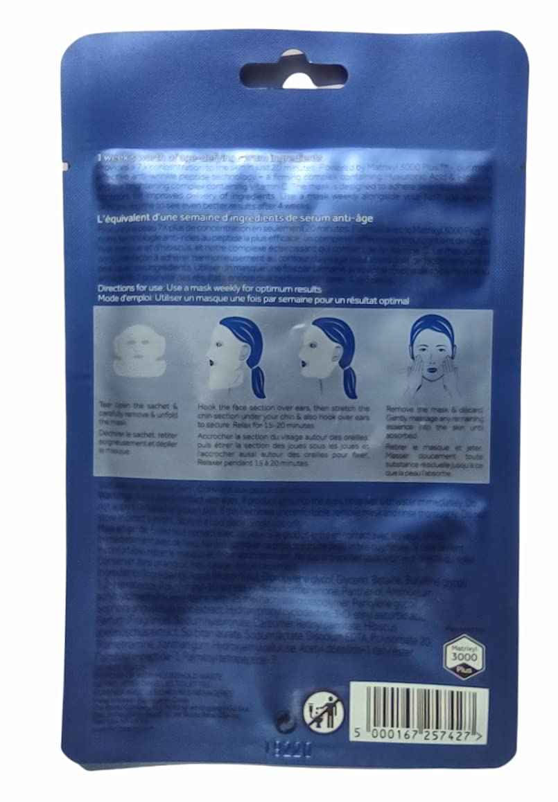 No7 Lift & Luminate TRIPLE ACTION serum boost sheet masks