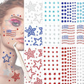900 Pcs Patriotic Face Gems Stickers - 4th of July Rhinestones