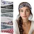 obeoby 8 Pack Boho Headbands for Women, Breathable