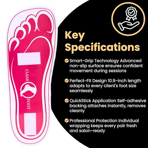 200Pairs(400Feets) Disposable Stick Spray Tanning Feet Pads Perfect for preventing spray tan solution,Deluxe & Hygienic Spray Tan Feet Pads-Ideal for Salons and Spas or Home,Easy to Apply