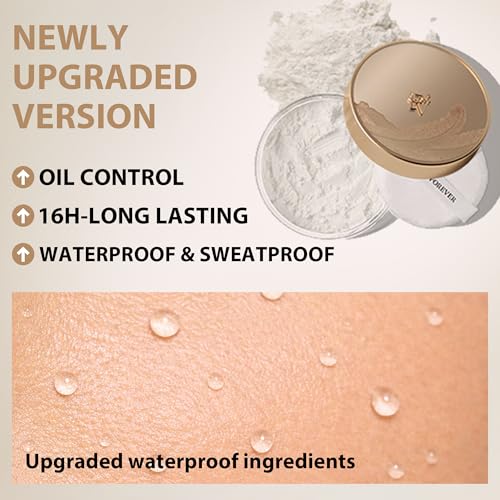 FV Translucent Powder Setting Powder, Lightweight & Oil-control, Long Lasting, Matte Finish, Talc-free Baking Powder Makeup, For Fair to Medium Skin Tones, 01 Translucent-Ivory