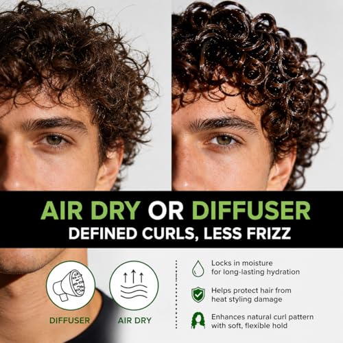 Curl Defining Cream for Men – Moisturizing & Frizz Control – 250ml
