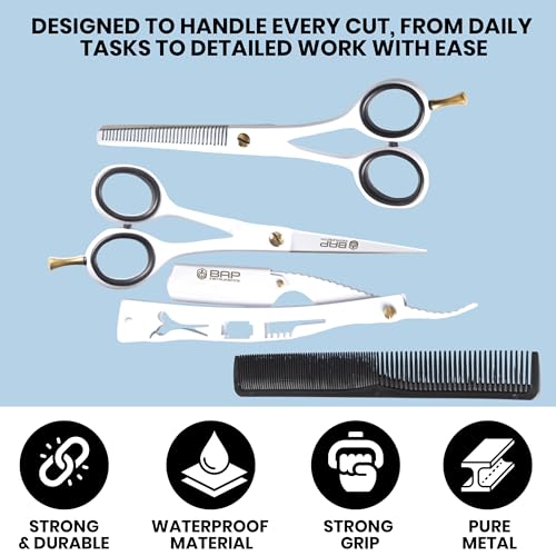 Professional Hair Cutting Scissors Set - 4 Piece Barber Kit