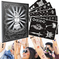20 Sheet Glitter Tattoo Stencil Kit - Temporary Tattoo Templates