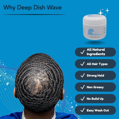 Deep Dish Wave Pomade 360 Waves Hair Cream 2oz