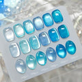 Born Pretty Deep Sea Blue Cat Magnetic Eye Gel Nail Polish Set – 6x7ml Glitter