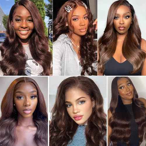Chocolate Brown Human Hair Bundles 12 14 16 Inch Body Wave Bundles Human Hair 112A Unprocessed Virgin Hair Weave for Black Women
