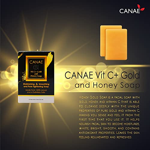 Face Moisturizer Facial Soap Bar with Vit C + Gold Honey Natural Anti Wrinkle & Aging Remover for Dry Skin and Pore Tightener, 3.5 oz