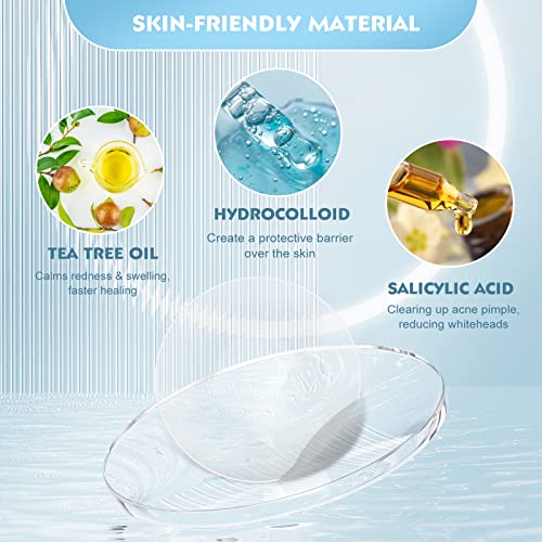 Soonuly Pimple Patches for Face - 108 Hydrocolloid Acne Pimple Patches Salicylic Acid with Tea Tree Oil for Zit Blemish Spot Covers Invisible Pimple Stickers Not Tested on Animals