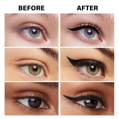 2-in-1 Black Mascara Eyeliner Pencil Set, Volume Length Mascara & Waterproof Eyeliner, Smudge-proof, Long-lasting & No Clumping