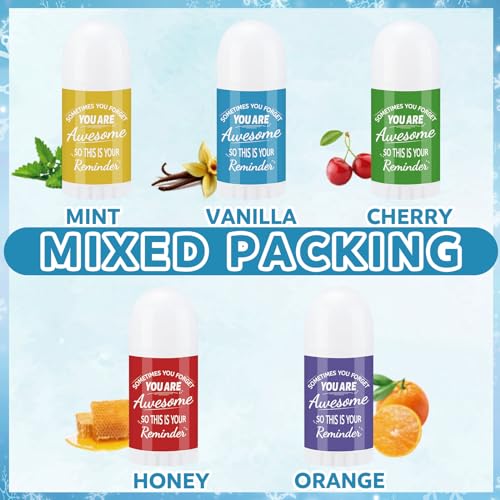 50 Pcs Mini Lip Balms Thank You Gifts Bulk Gifts Lip Balms Natural Ingredients Products Thank You Employee Appreciation for Coworkers Employee Teacher