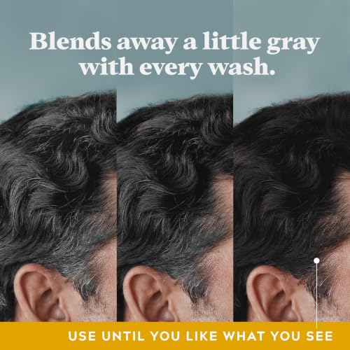 Just for Men Control GX 2-in-1 Shampoo & Conditioner 6 Fl Oz - Gradually Reduces Grey, Natural Look, Pack of 1