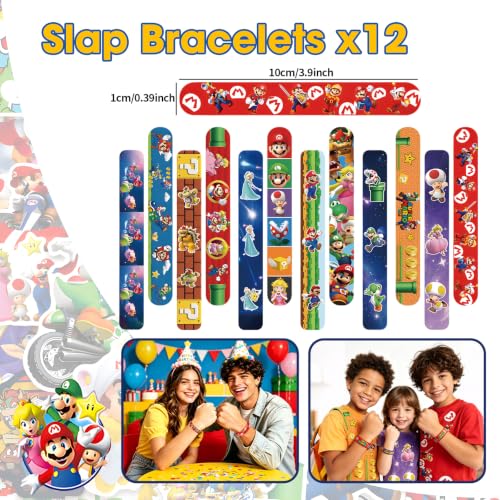 Super Mario Party Favors Set for Kids Birthday - 122 Pieces