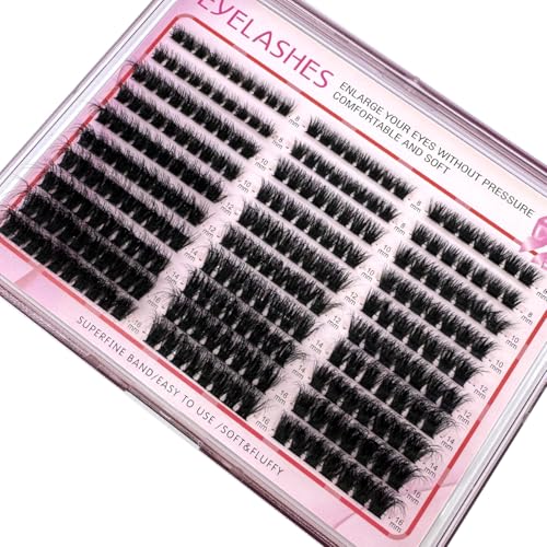 Fluffy Lash Clusters DIY Eyelash Extensions 8-16mm Mix 250pcs