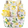 Lemon Citrus Spa Bath Gift Set for Women – 8 Pcs